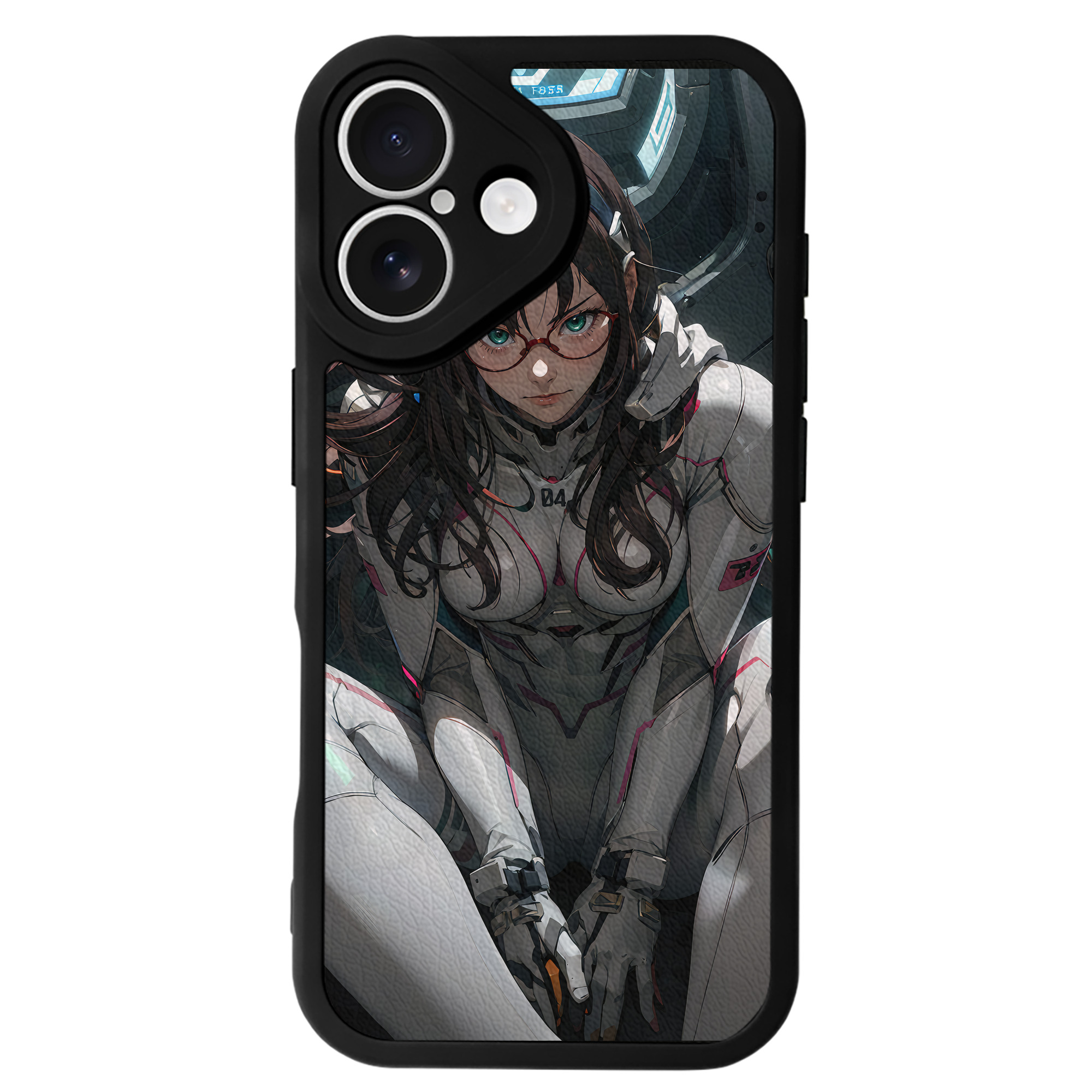 （画像用） EVA 新世紀エヴァンゲリオン 【iPhone 16シリーズ対応】シリコンスマホケース（レザー調） 材質：シリコン